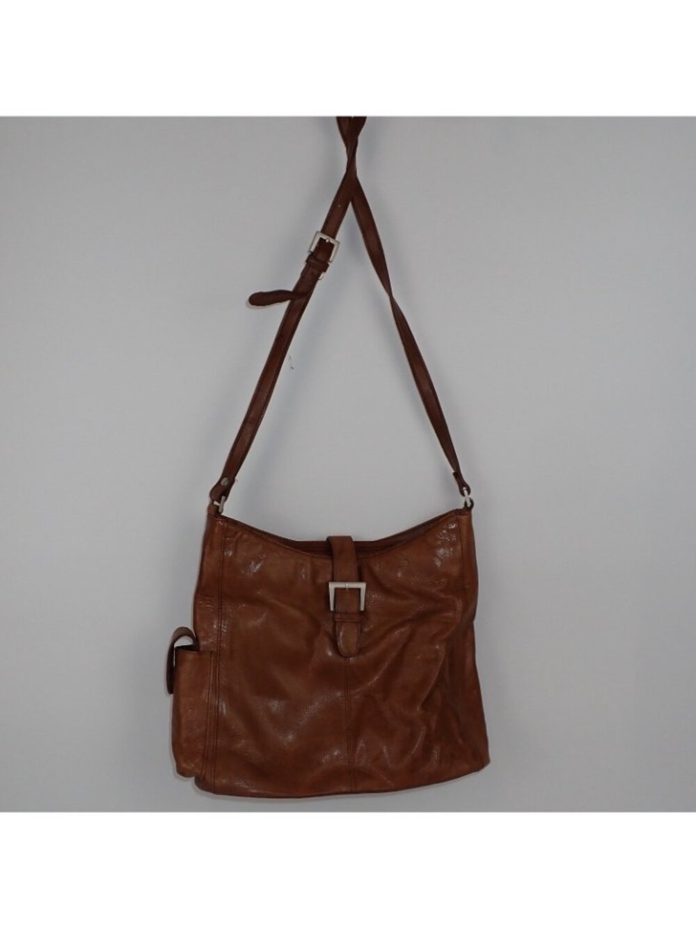 Madi Claire Genuine Leather Purse Satchel – Brown Shoulder Bag - Picture 3 of 6